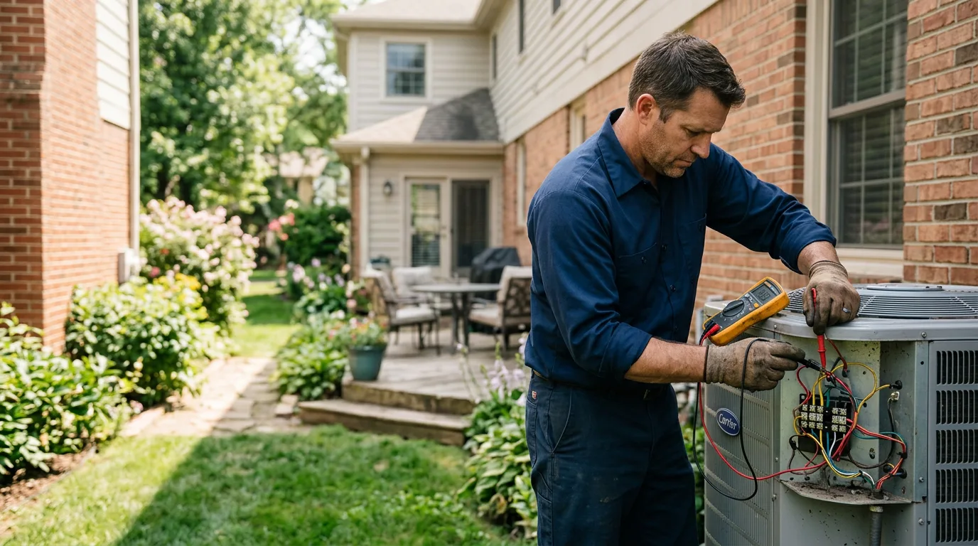 HVAC technician working near Mission Viejo, CA